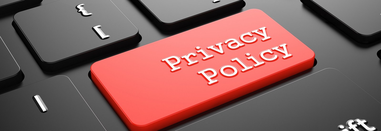 Privacy Policy on Red Button Enter on Black Computer Keyboard.